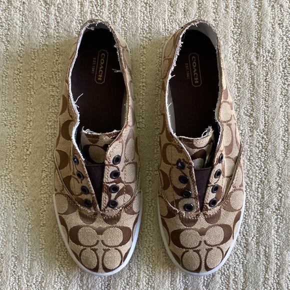 Coach Katie Slip On Signature Sneakers - Picture 2 of 11